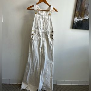 Show Me Your MuMu white flared overalls size XS